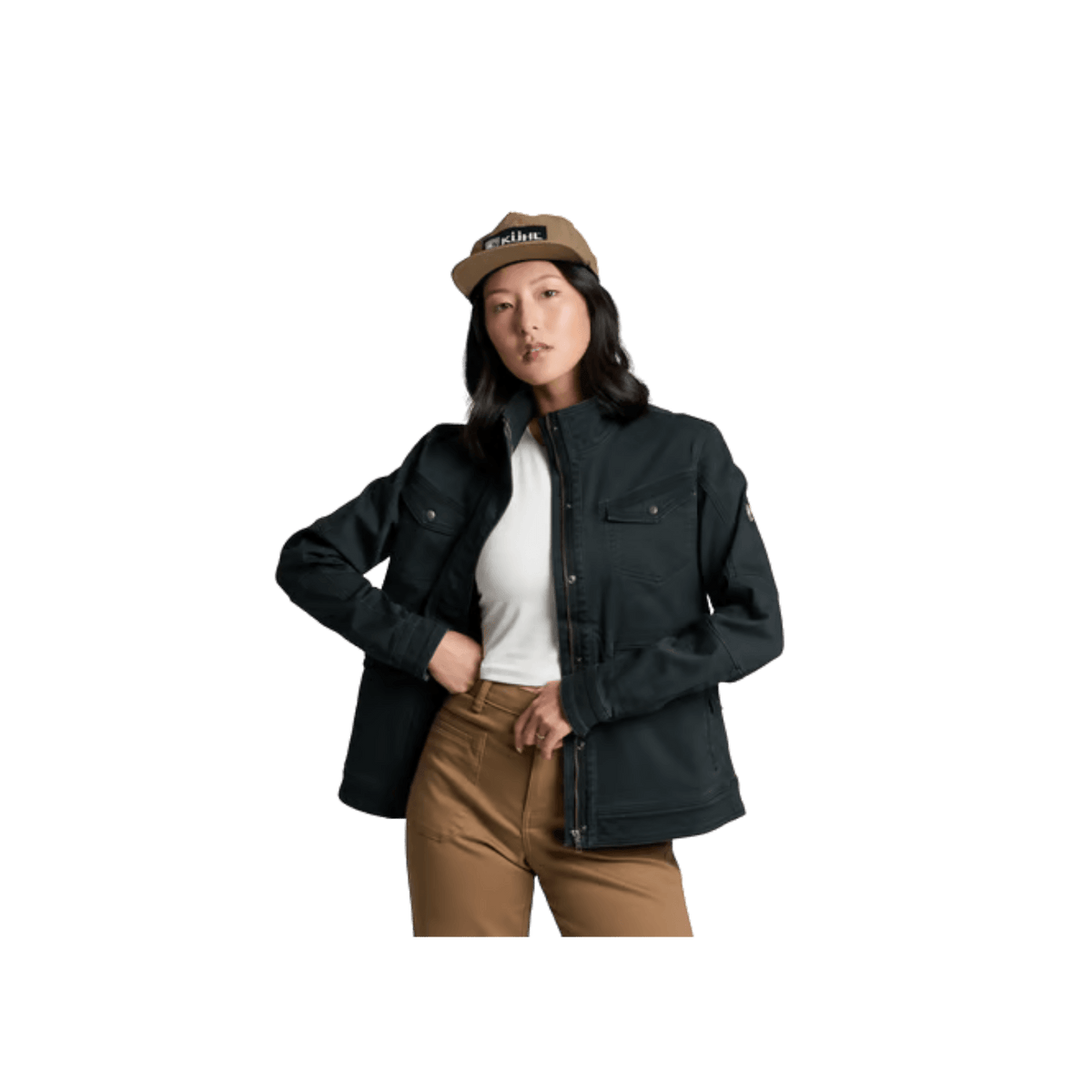 KUHL WOMEN'S KONTOUR FIELD JACKET- BLACK