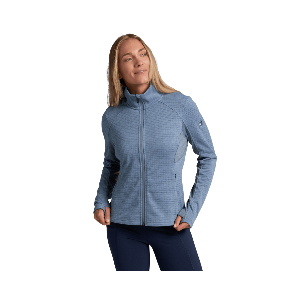 KUHL WOMEN'S REACTIV GRID FULL ZIP- RIVERSIDE