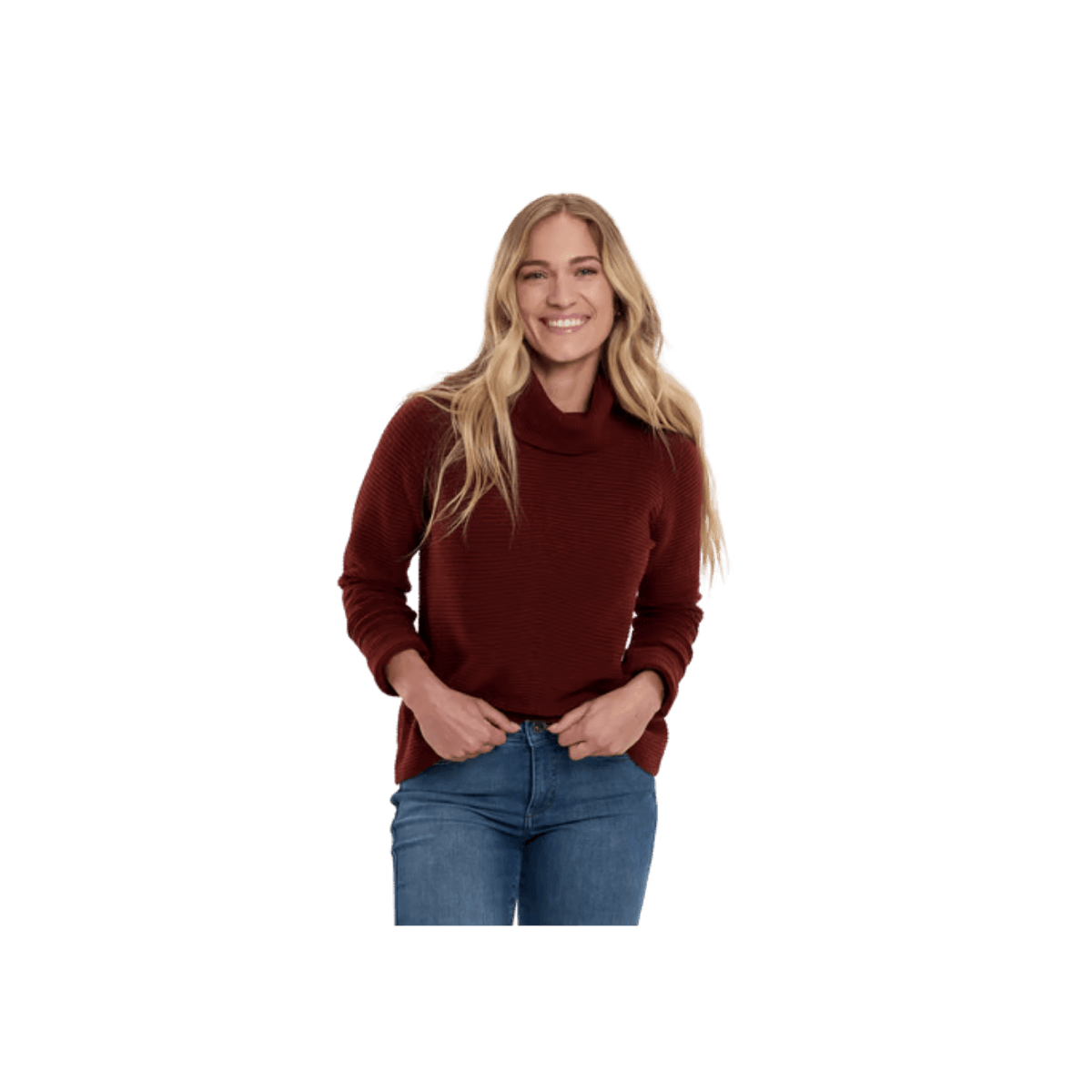 KUHL WOMAN'S SOLACE SWEATER- REDWOOD