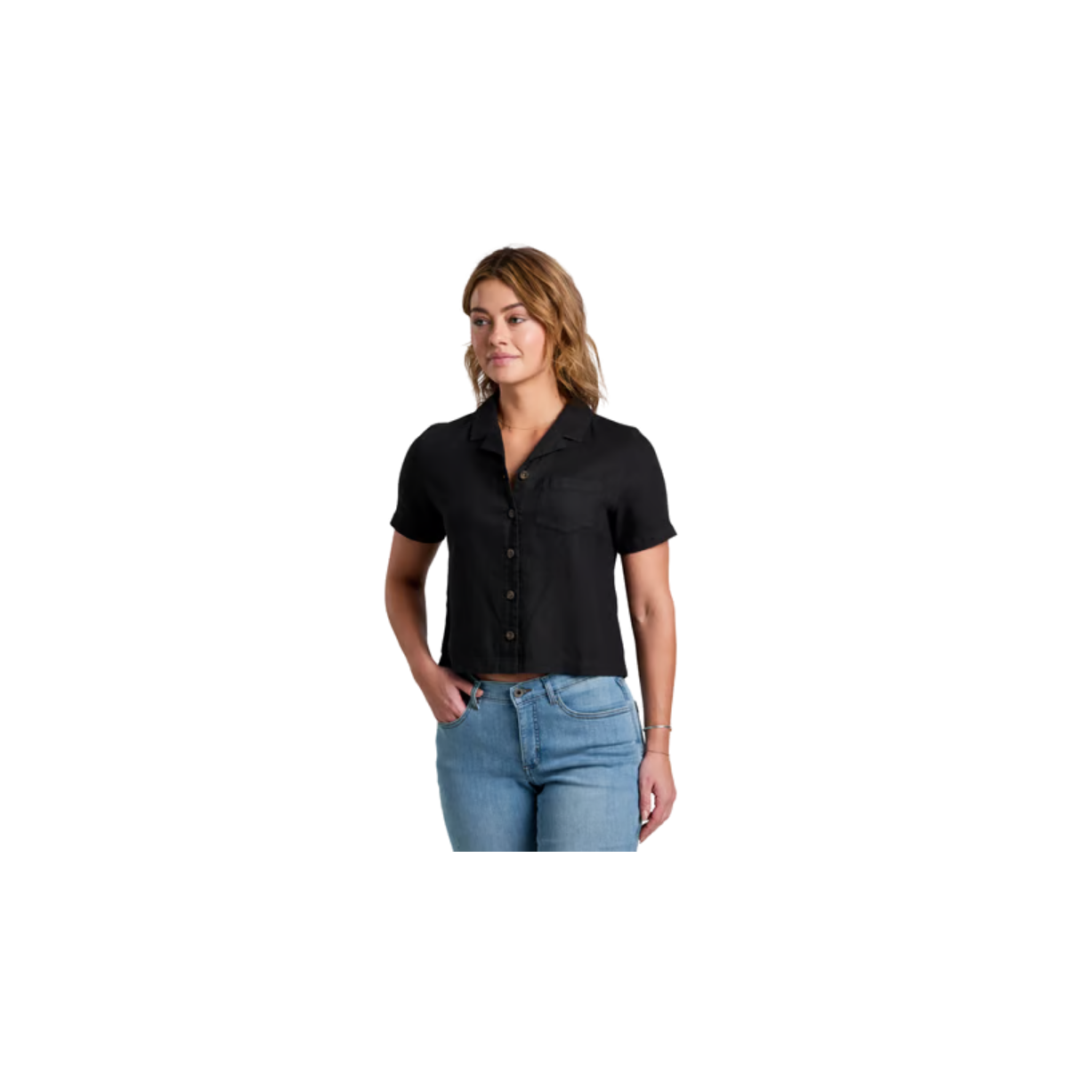 KUHL WOMENS LUISA SHORT SLEEVE BLACK