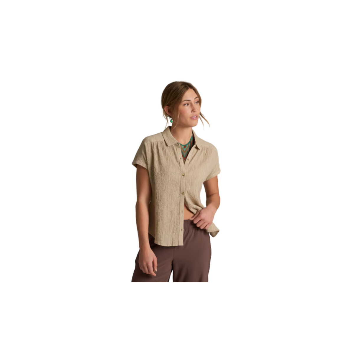 KUHL WOMENS MARLIE SHORT SLEEVE DRIFTWOOD