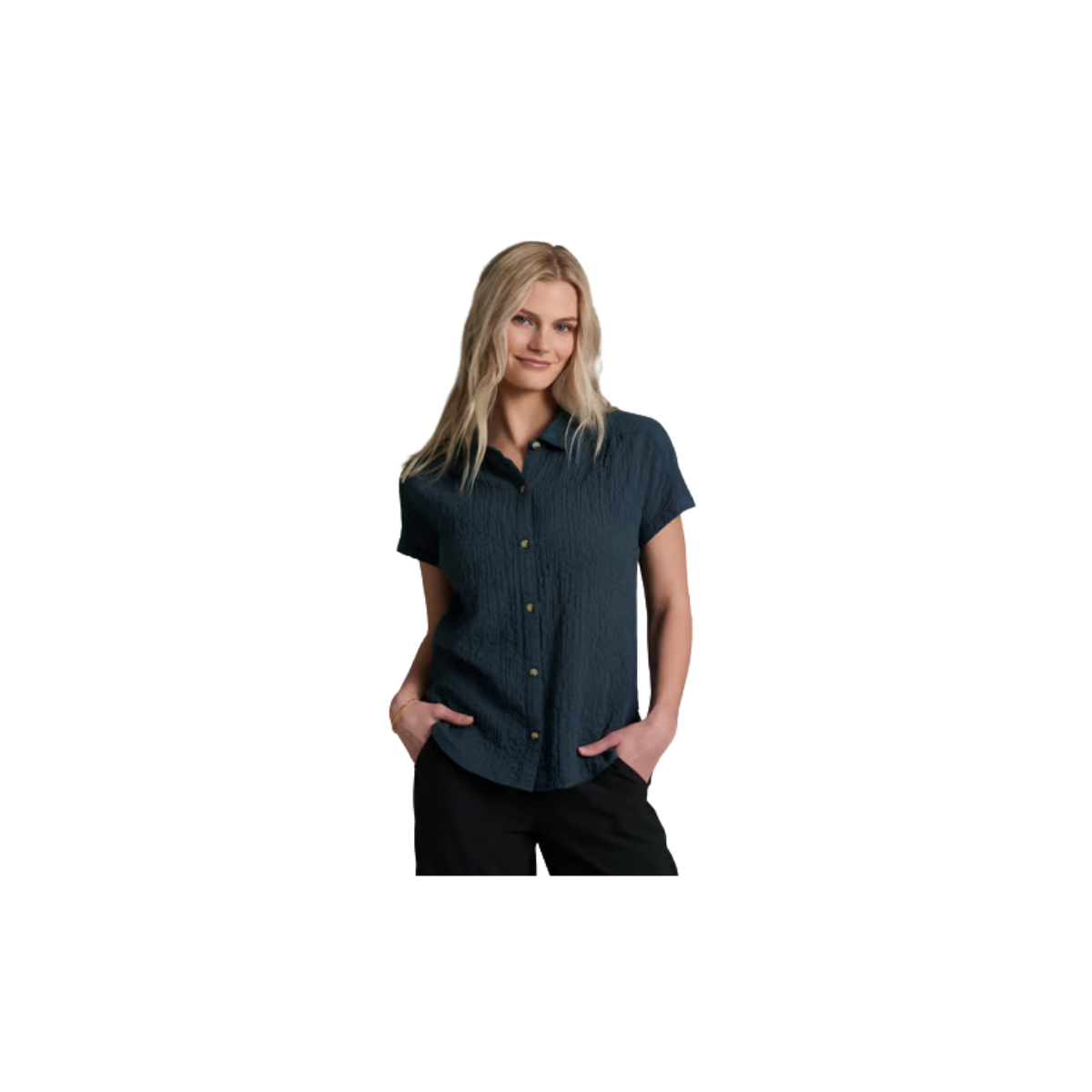 KUHL WOMENS MARLIE SHORT SLEEVE NIGHT SKY