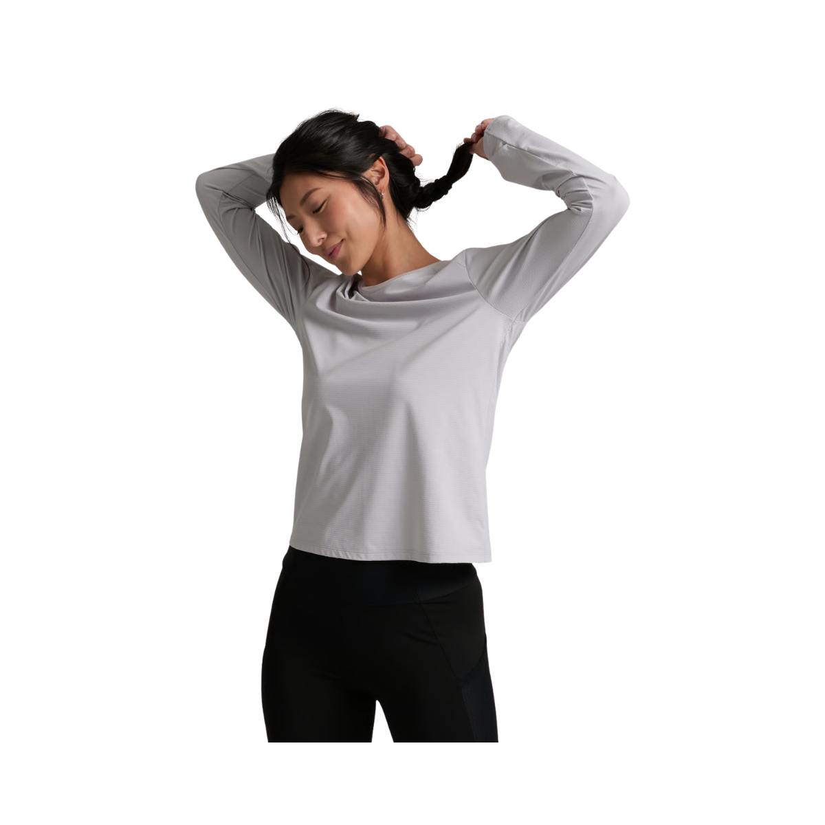 KUHL WOMENS SOLIS L/S CREW WHITE