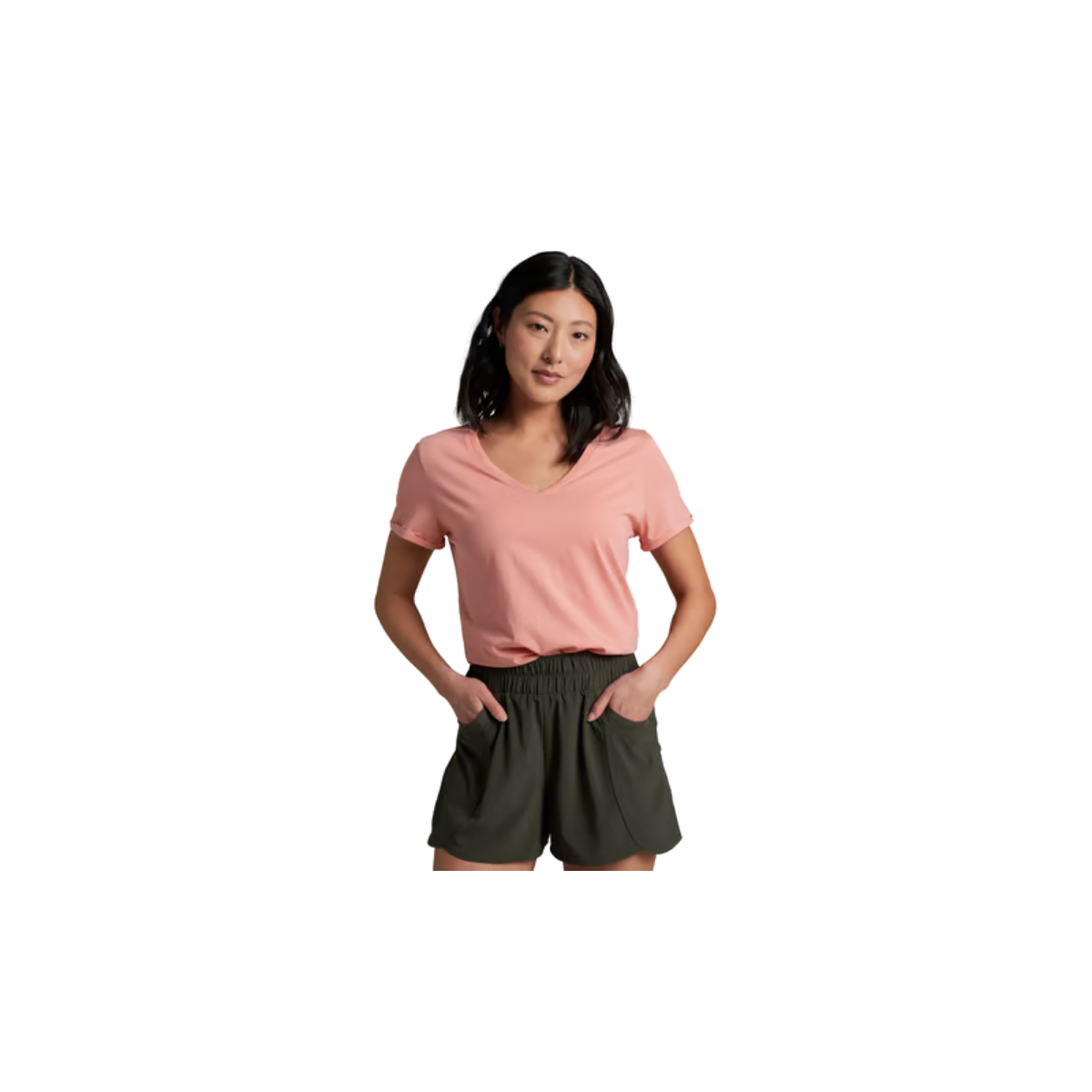 KUHL WOMENS VEGA TEE CORAL ROSE