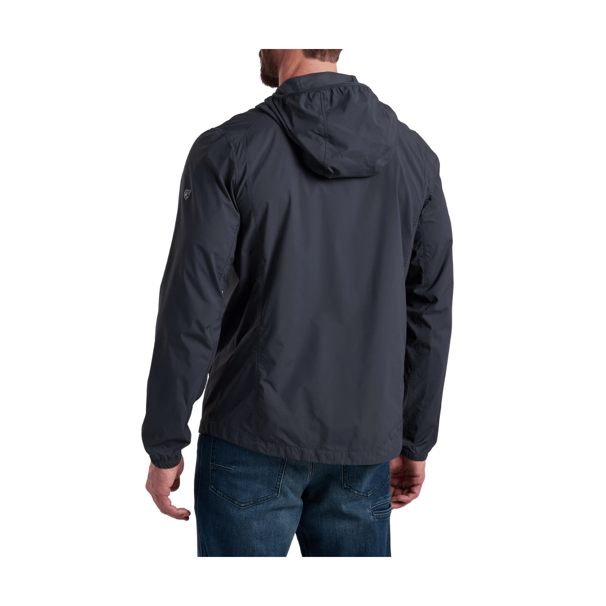 KUHL MEN'S DRIFTR FULL ZIP SHIRT - ONYX - BACK VIEW