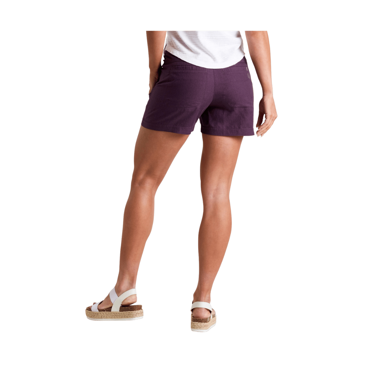 KUHL WOMEN'S FRESCO SHORT 4" - ELDERBERRY - BACK VIEW