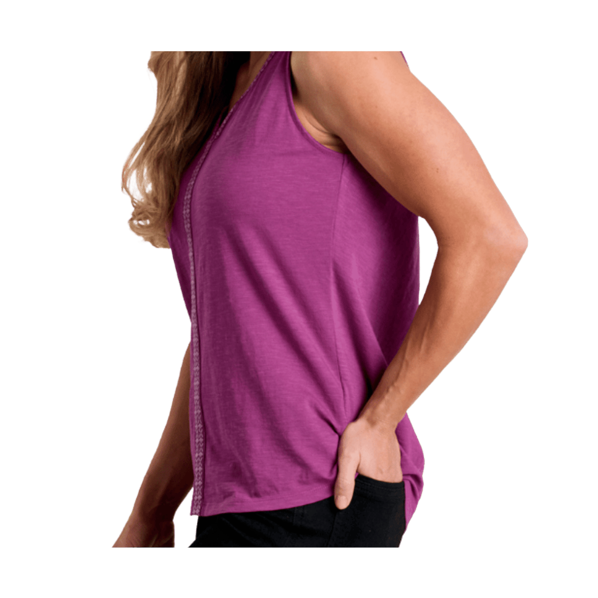 KUHL WOMEN'S SHAY TANK - WILD ORCHID - SIDE VIEW