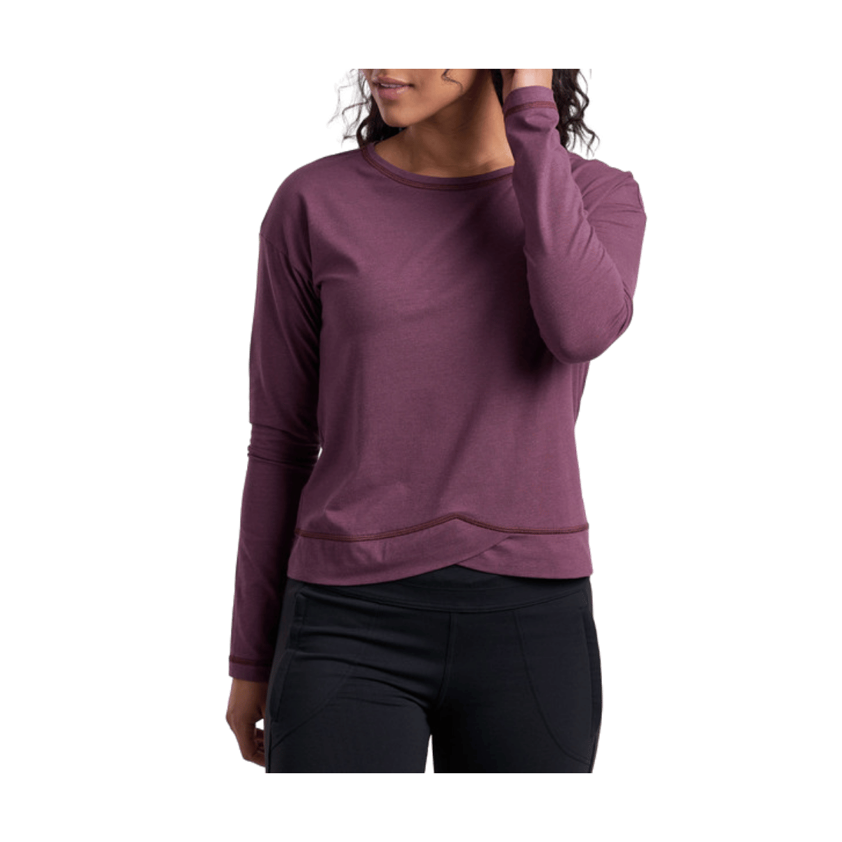KUHL WOMEN'S SUPRIMA LONG SLEEVE - WINE