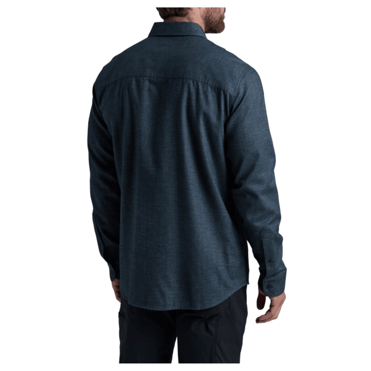 KUHL DESCENDR FLANNEL LONG SLEEVE - DEEP ABYSS - BACK VIEW WW