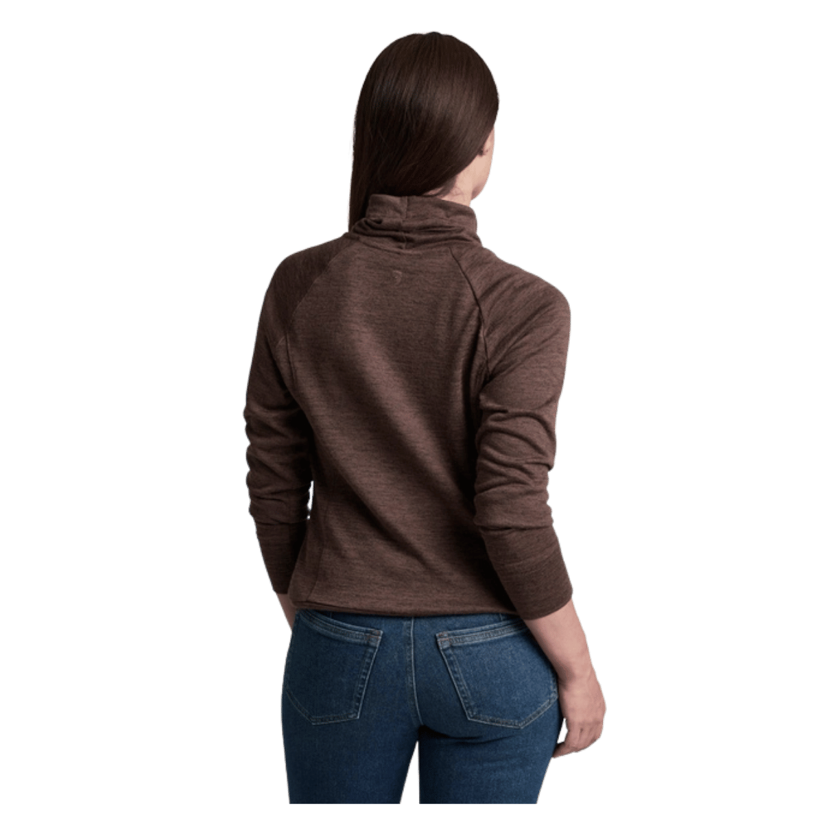 KUHL WOMEN'S ELIA PULLOVER SWEATSHIRT - COFFEE_BACK