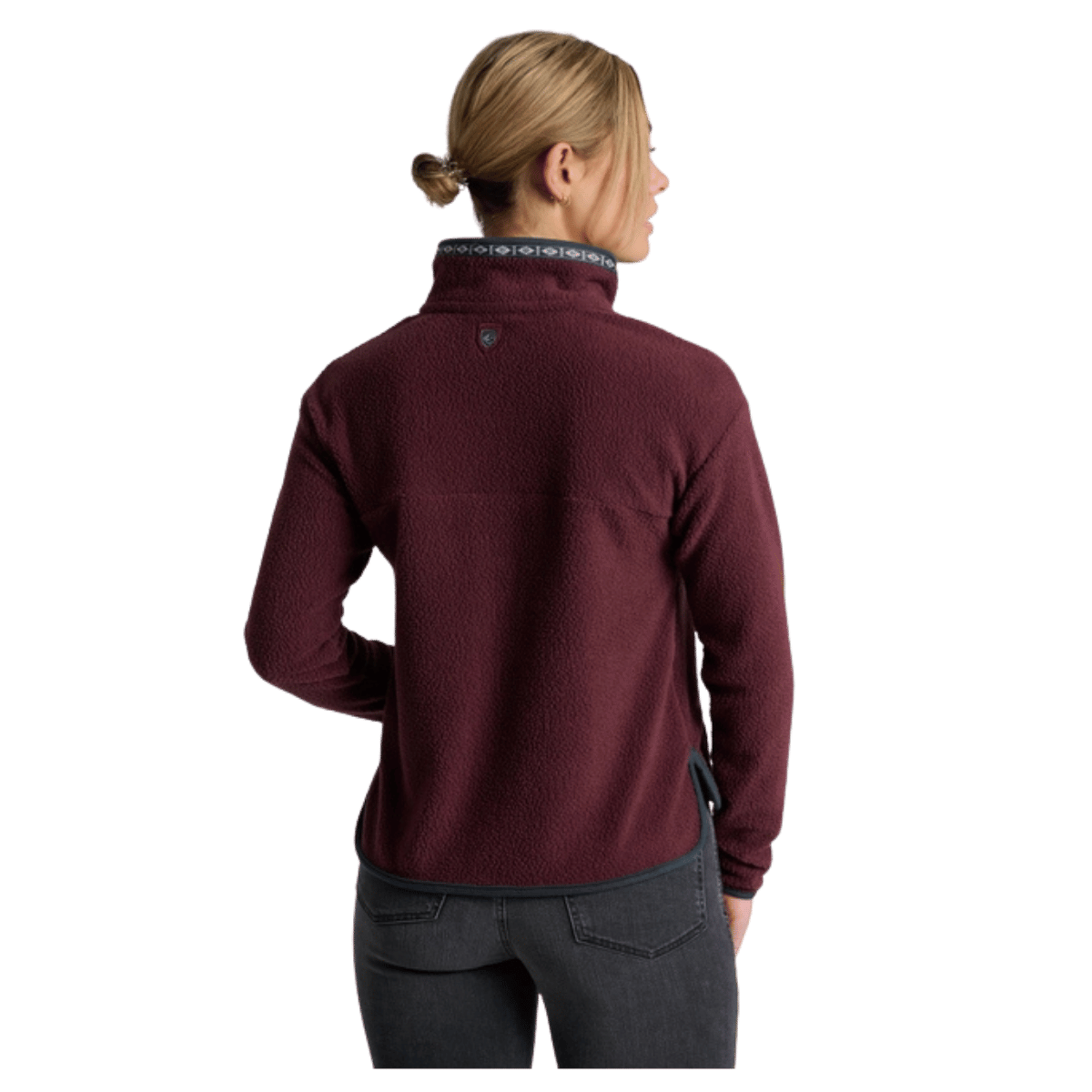 KUHL WOMEN'S HYGGE 1/2 ZIP SWEATSHIRT - RAISIN_BACK