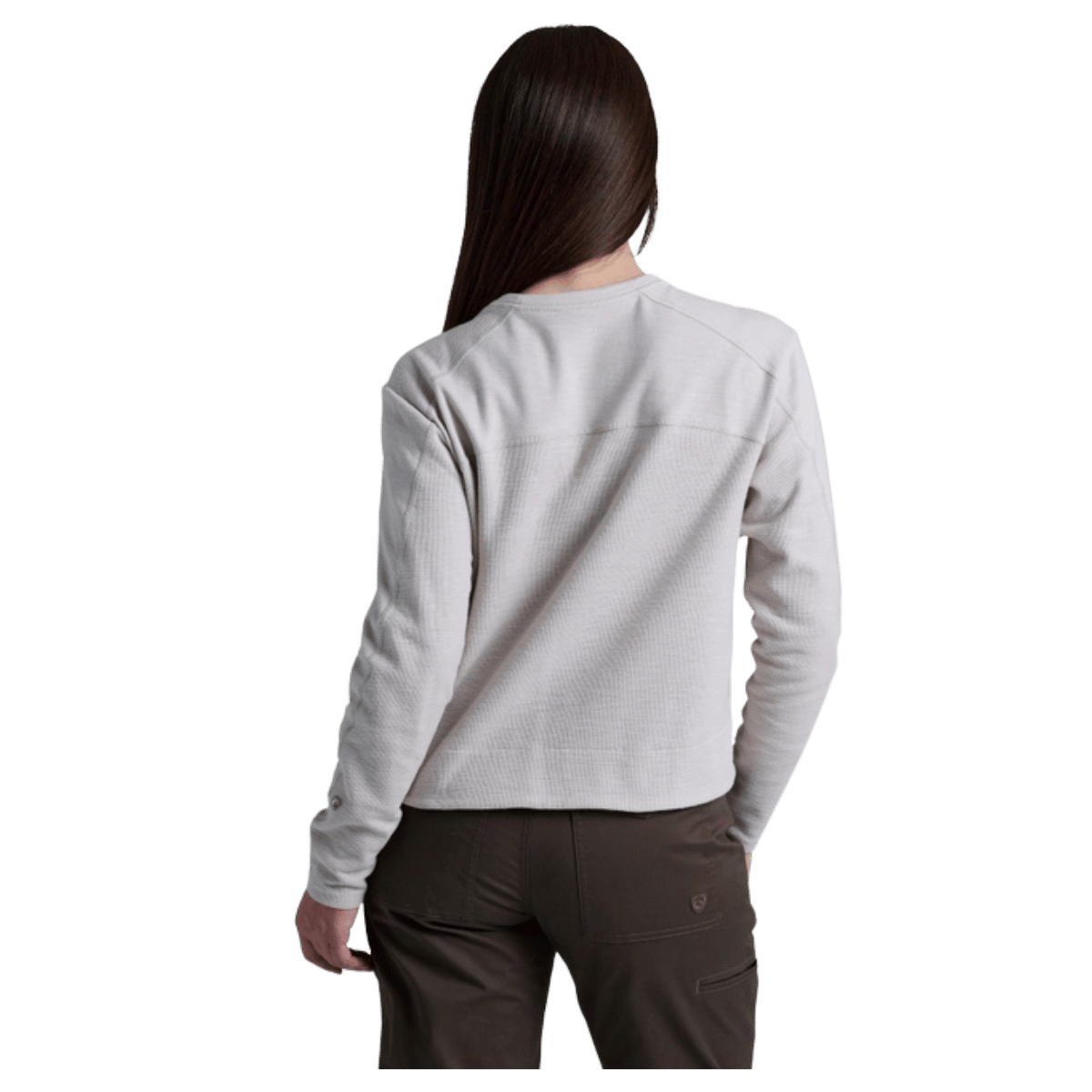 KUHL WOMEN'S LOLA PULLOVER SWEATSHIRT - MOON LIGHT_BACK