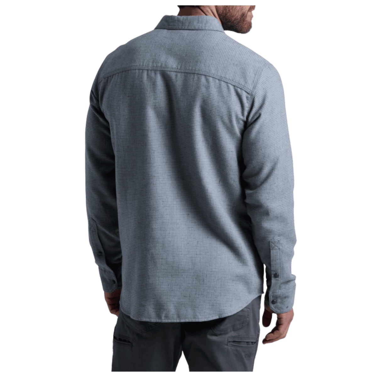 KUHL MEN'S DISPUTR LONG SLEEVE - SLATE - BACK VIEW WW