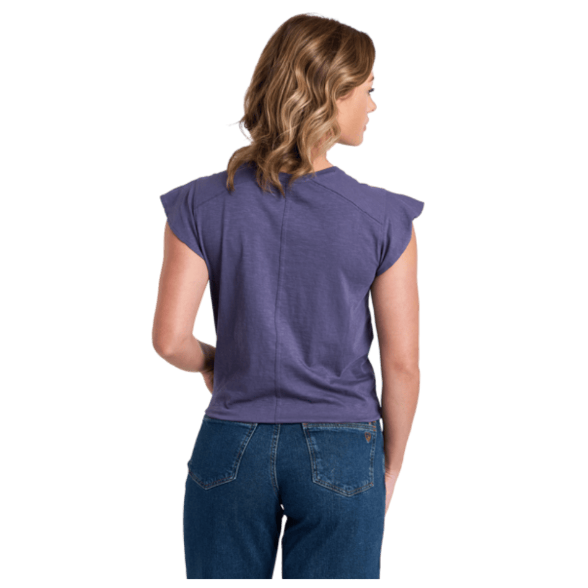 KUHL WOMEN'S SHILO ORGANIC COTTON SHORT SLEEVE - NOCTURNE - BACK VIEW WW