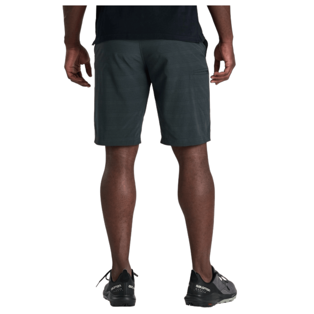KUHL MEN'S ULTRA-LIGHTWEIGHT PERFORATED UPRISER SHORT 8" - ONYX - BACK VIEW WW