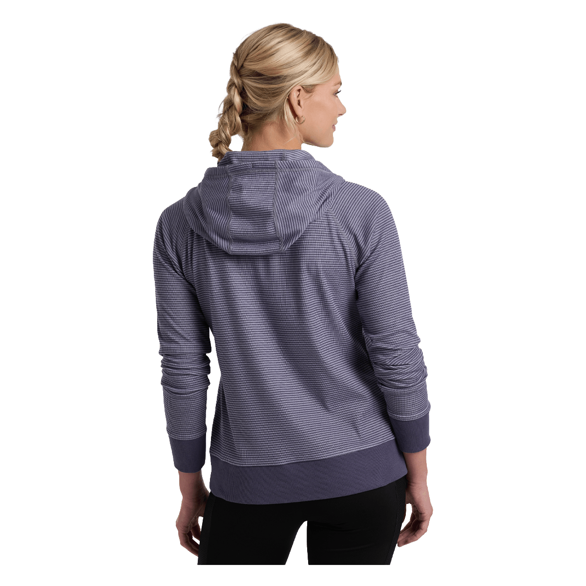 KUHL WOMEN'S STRIA PULLOVER HOODY - MYSTIC - BACK VIEW