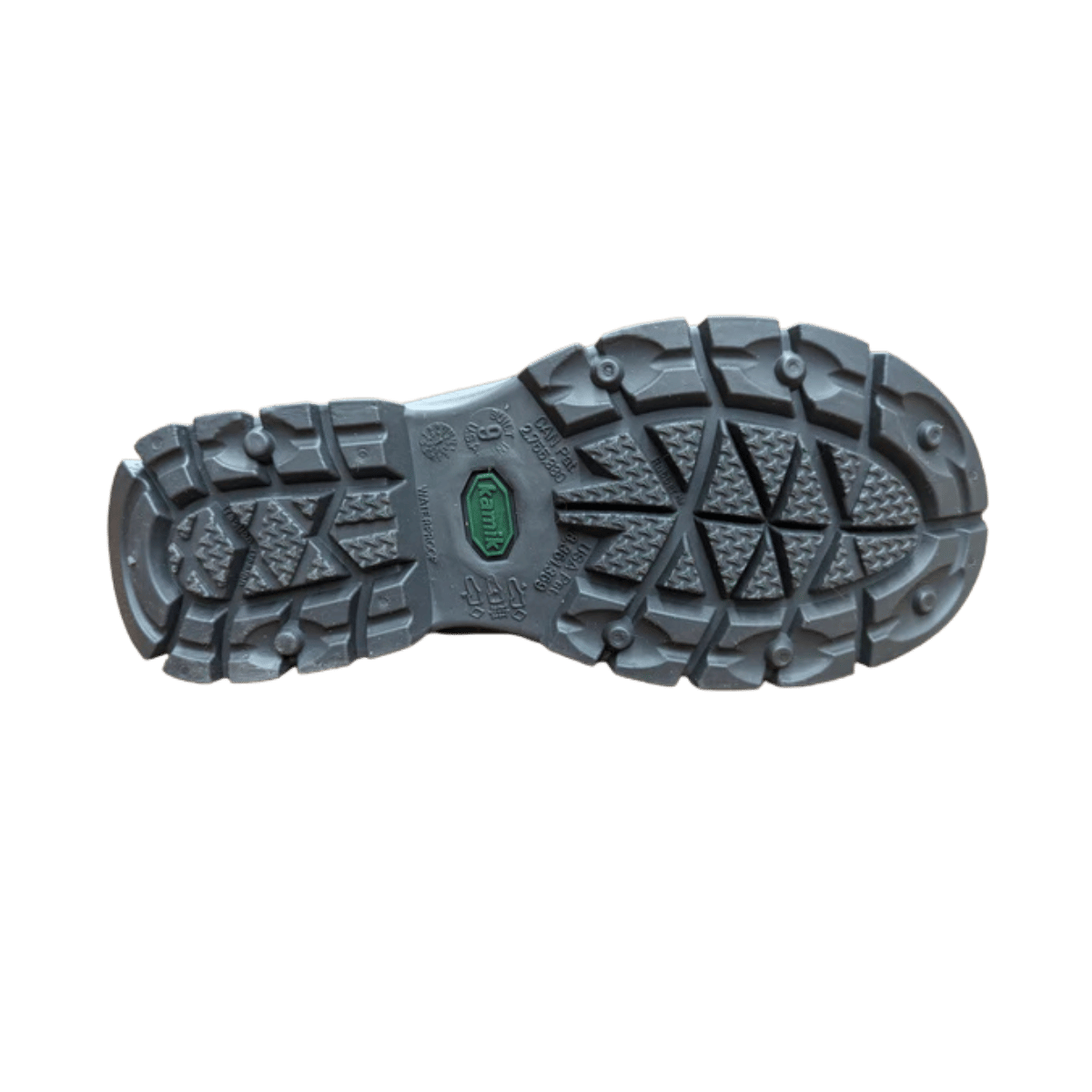 KAMIK SHELTER -40°F WATERPROOF BOOTS - BLACK - BOTTOM SOLE VIEW
