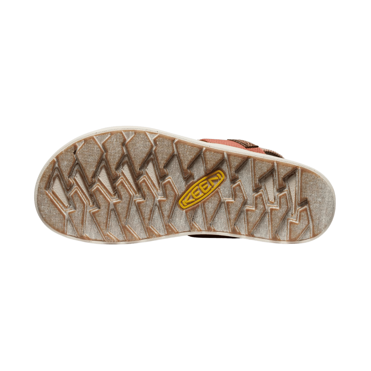 KEEN WOMEN'S ELLE BACKSTRAP - CORK/BAKED CLAY - OUTSOLE VIEW