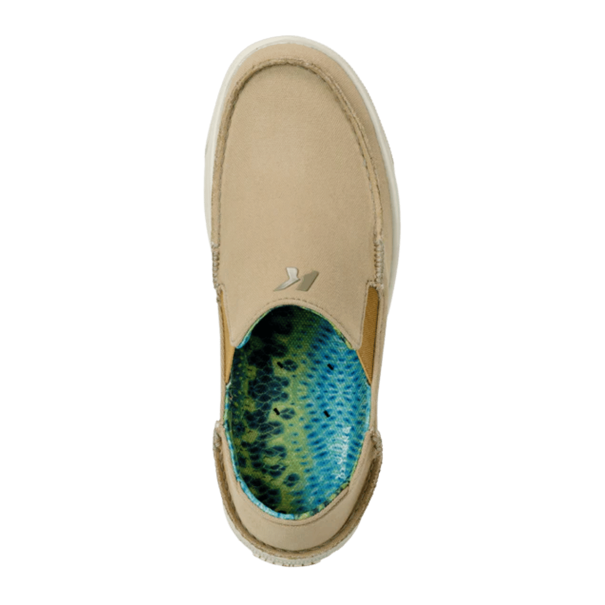 KORKERS MEN'S FISH MOC BASS - TAN - TOP VIEW