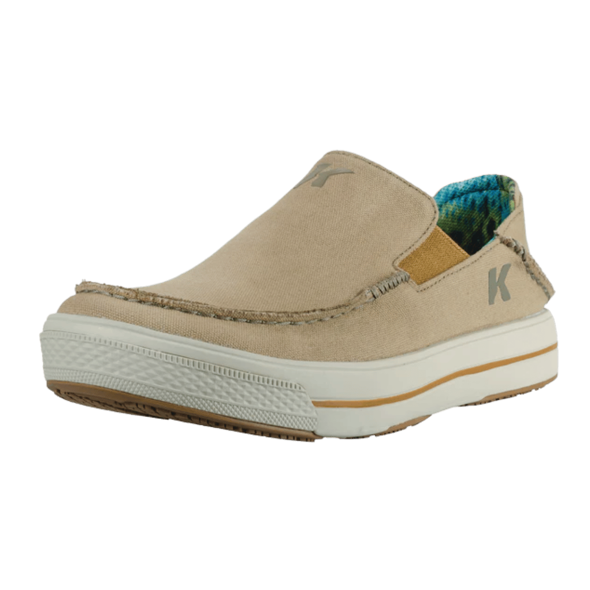 KORKERS MEN'S FISH MOC BASS - TAN - SIDE VIEW