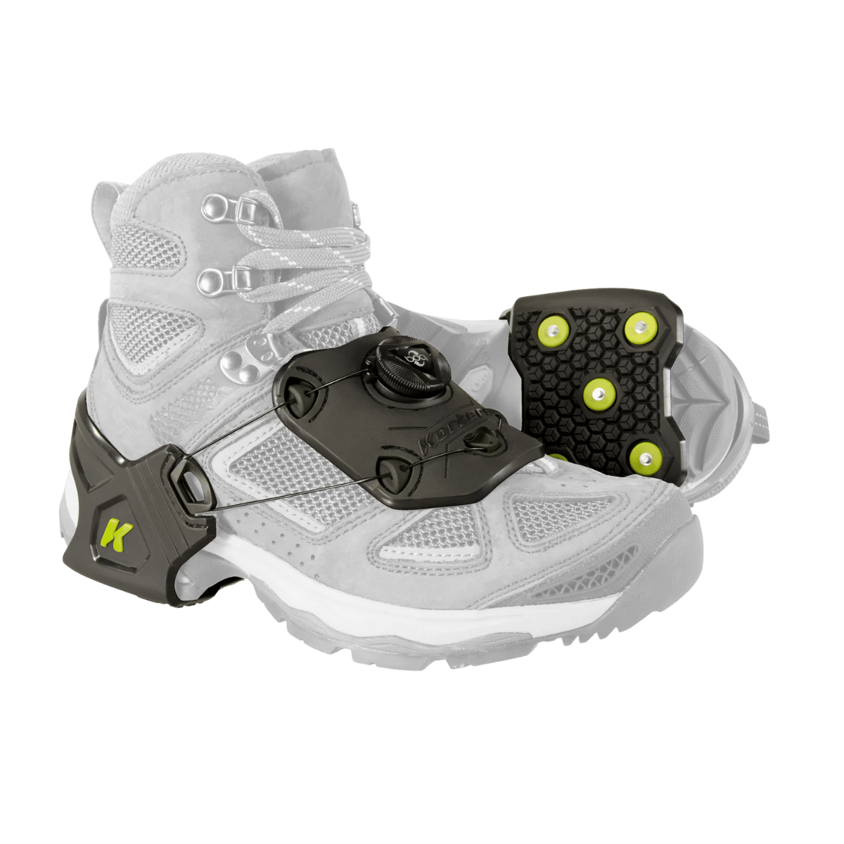 KORKERS ICE COMMUTER - BLACK/GREEN - SIDE VIEW