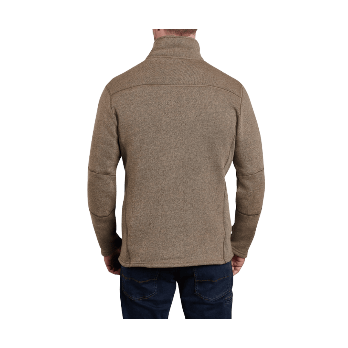 KUHL MEN'S INTERCEPTR 1/4 ZIP JACKET - OATMEAL - BACK VIEW