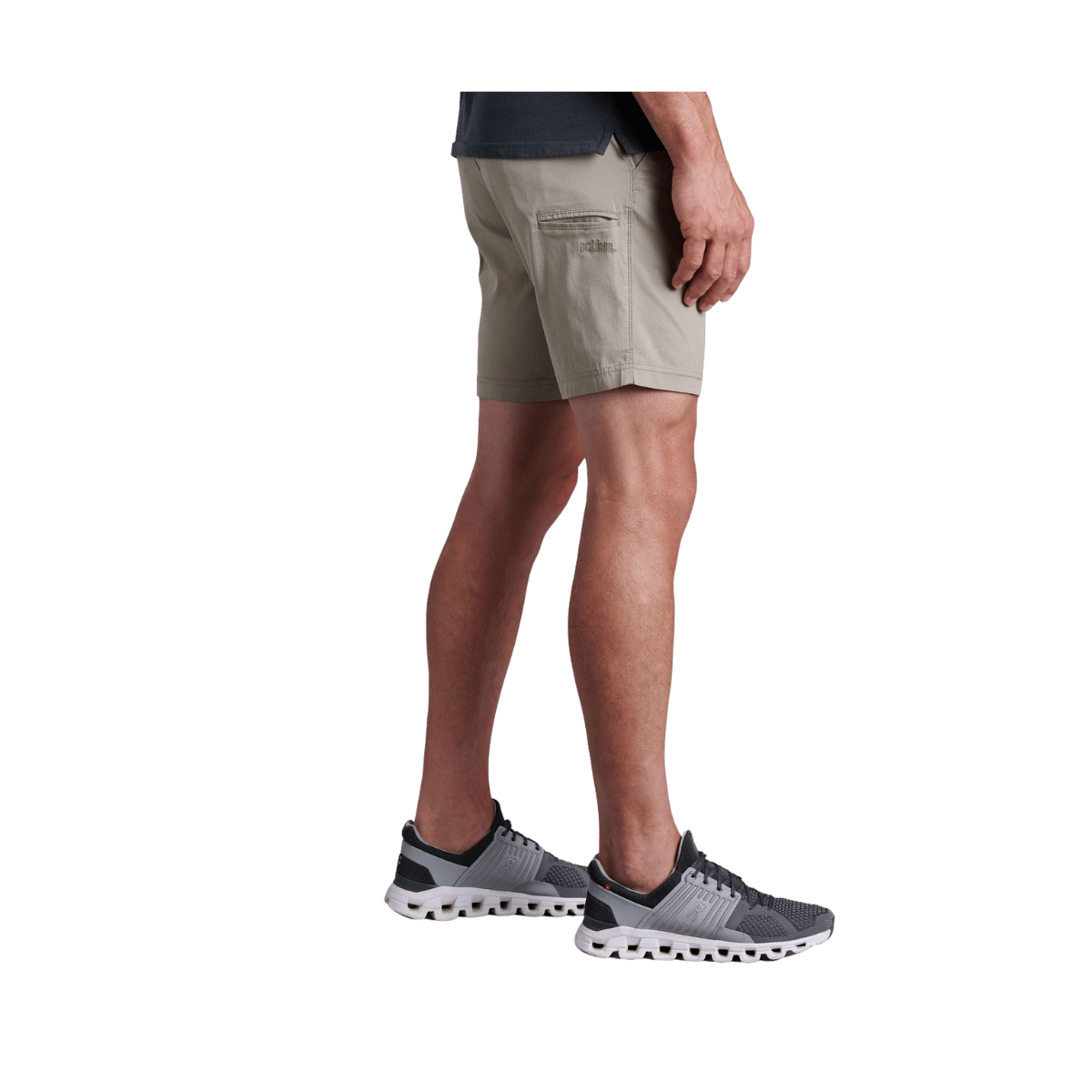 KUHL MEN'S RESISTOR LITE CHINO SHORT 10" - KHAKI - SIDE VIEW