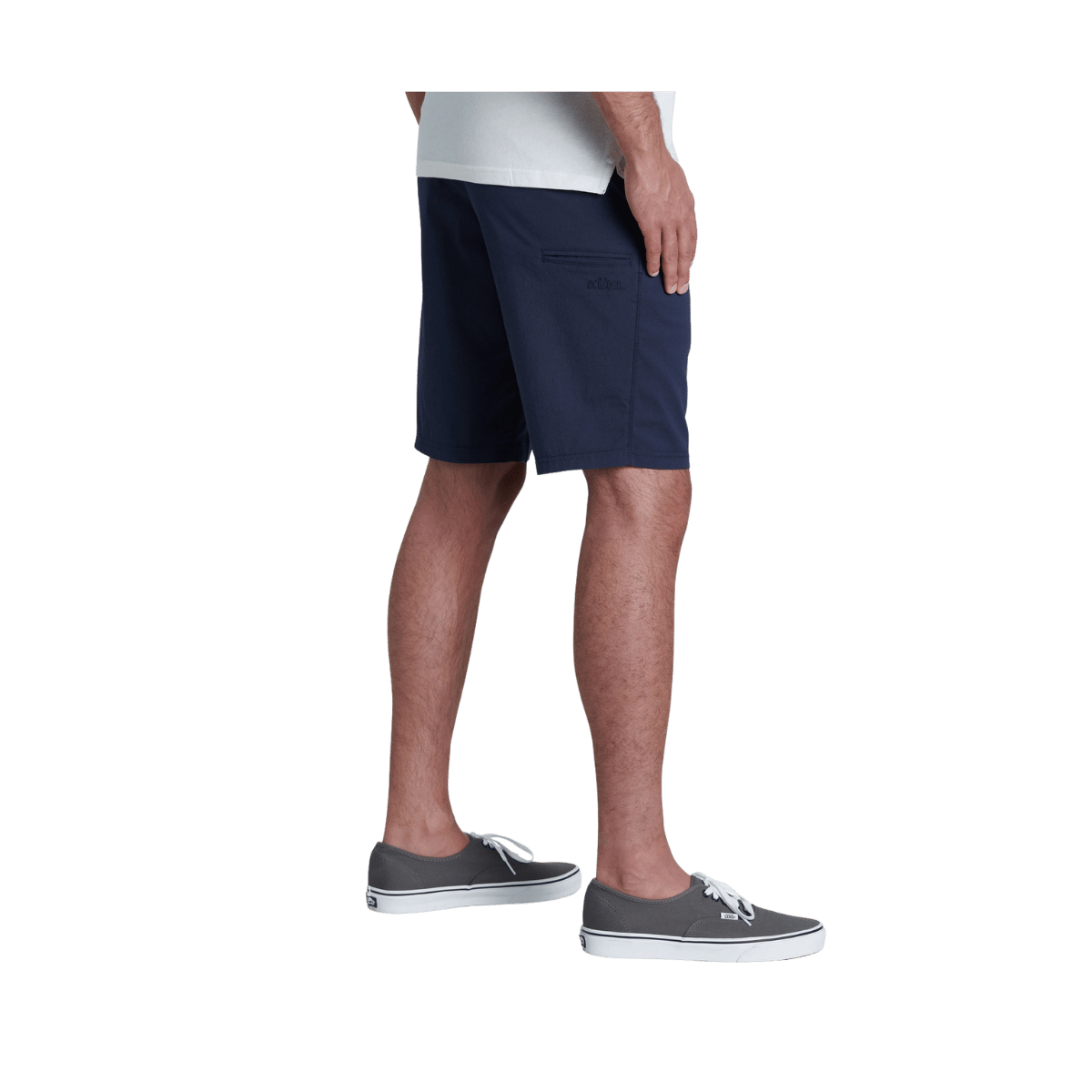 KUHL MEN'S RESISTOR LITE CHINO SHORT 10" - PIRATE BLUE - SIDE VIEW