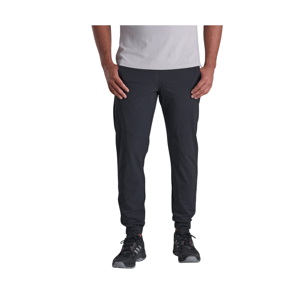 KUHL MEN'S SUPPRESSOR JOGGER -BLACK - FRONT VIEW