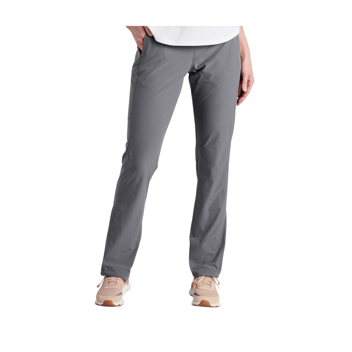 KUHL WOMEN'S FREEFLEX DASH PANTS - FLINT - FRONT VIEW