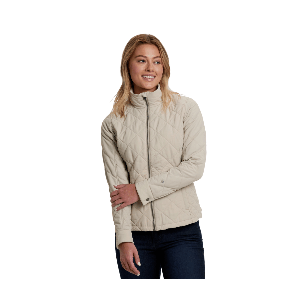 KUHL WOMEN'S STUNNR INSULATED JACKET - SILVERSTONE - FRONT VIEW