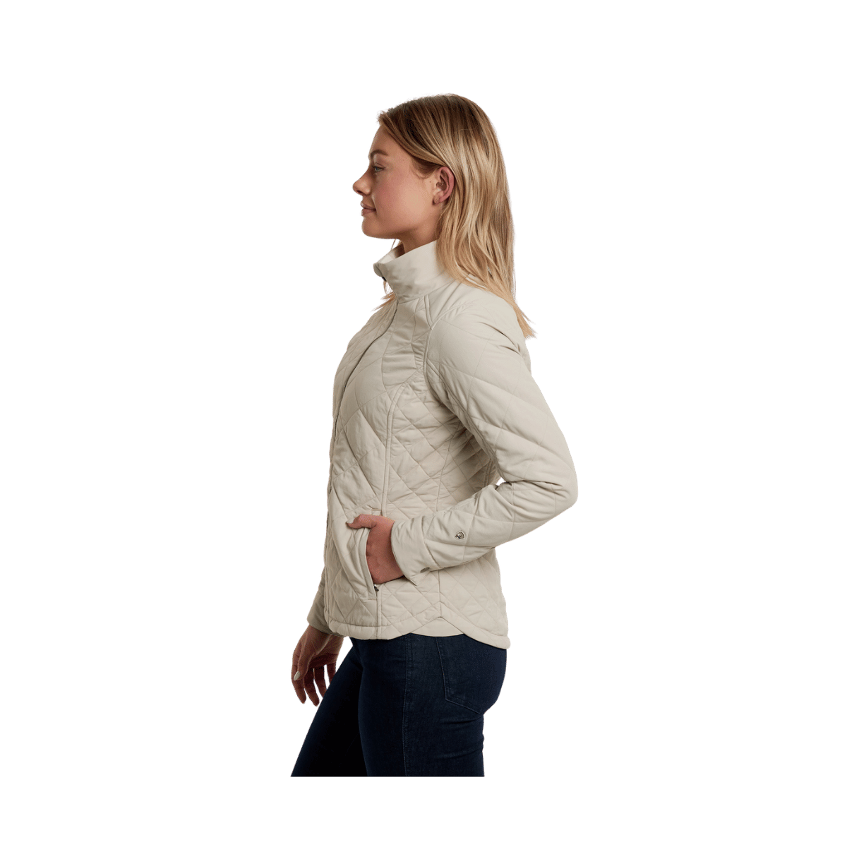 KUHL WOMEN'S STUNNR INSULATED JACKET - SILVERSTONE - SIDE VIEW