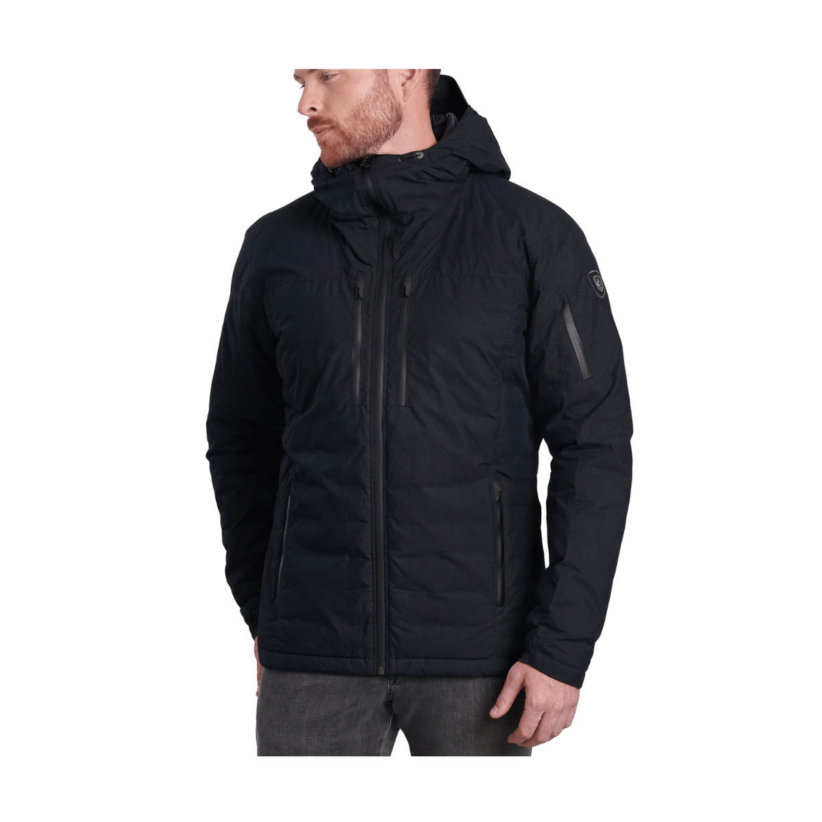 KUHL MEN'S WYLDEFIRE INSULATED HOODY - RAVEN - FRONT VIEW