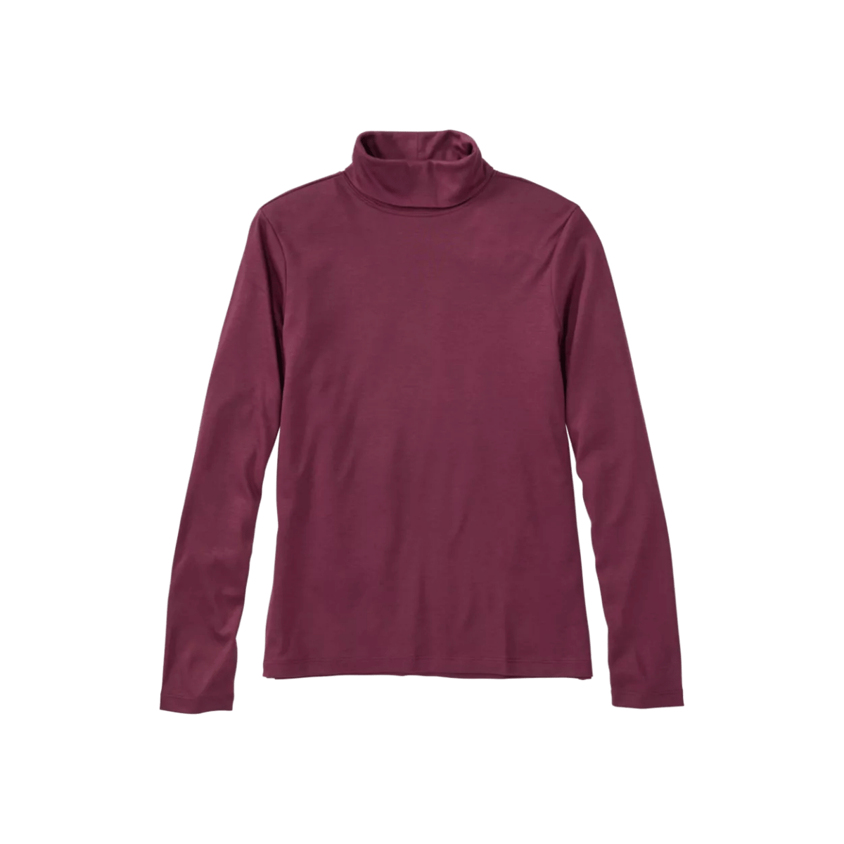 L.L.BEAN W PIMA TURTLENECK REG FIG