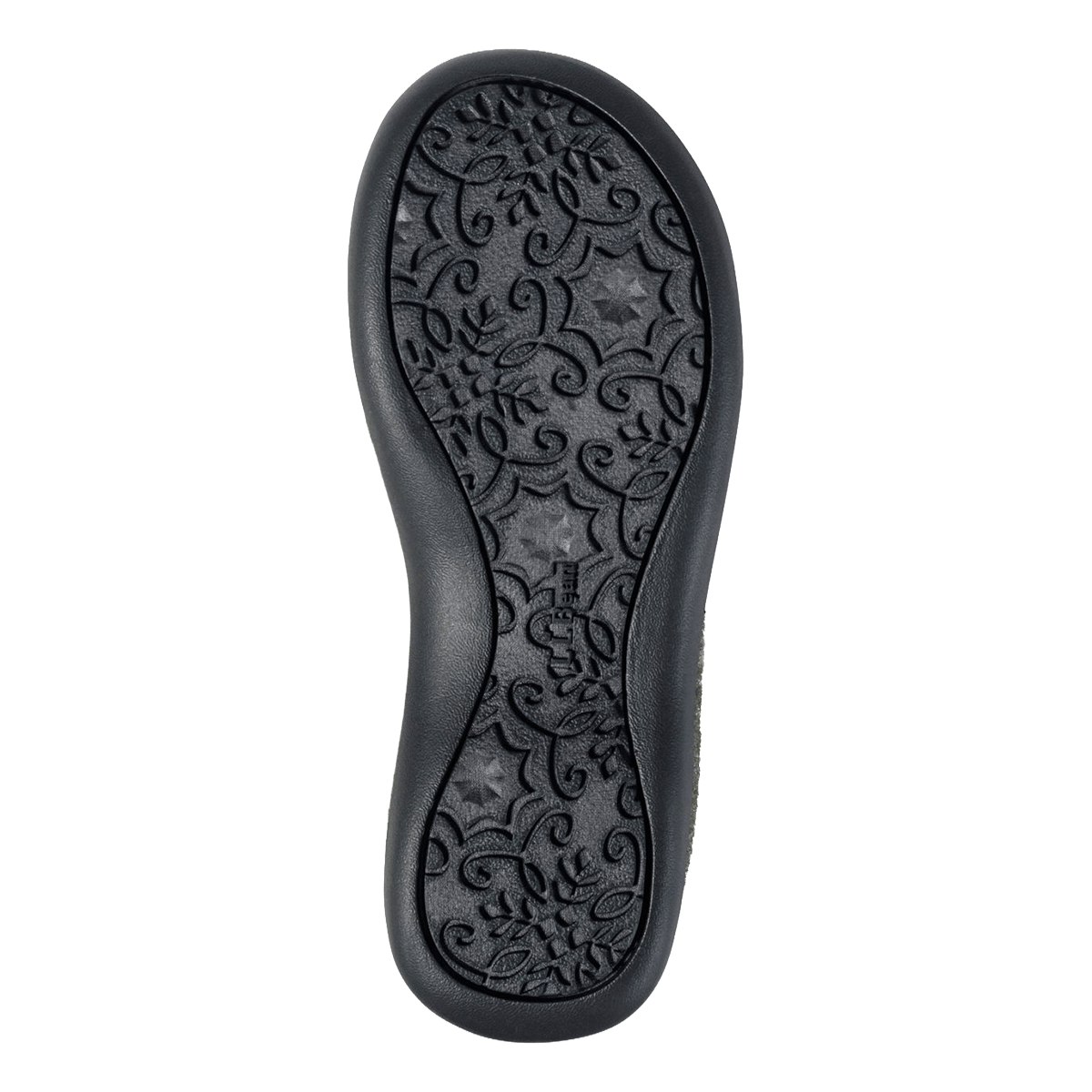 L.L. BEAN WOMEN'S DAYBREAK SCUFF MOTIF- OLIVE GRAY/DACHSUND BOTTOM