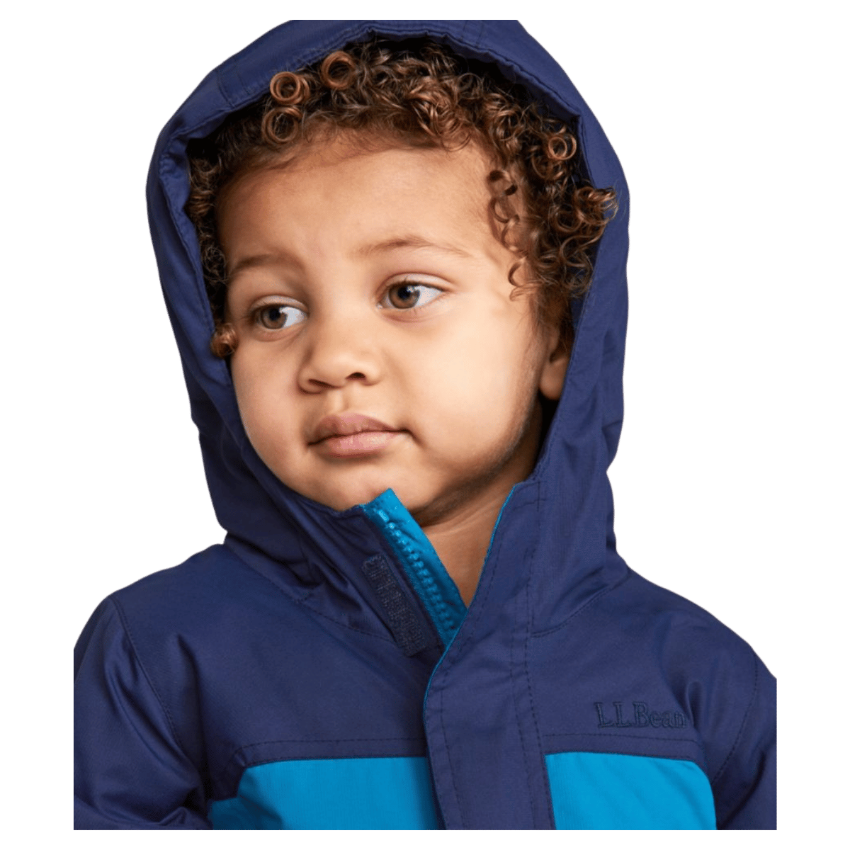 L.L.BEAN TODDLER AND INFANT COLD BUSTER SNOWSUIT – BLUE/TEAL SHAD - HOOD