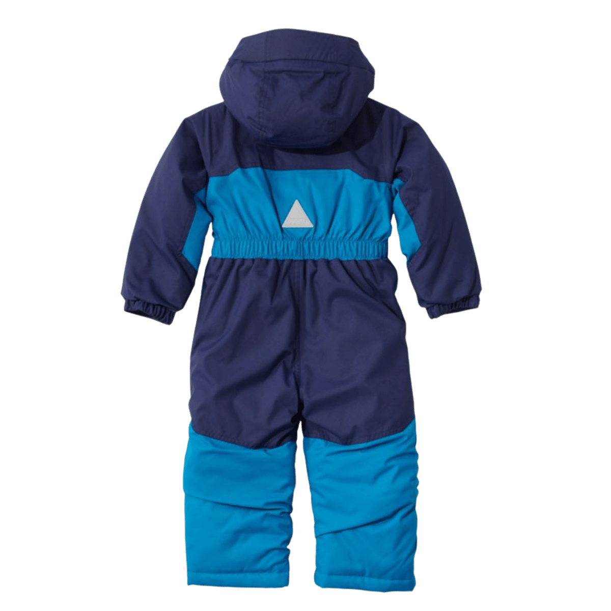 L.L.BEAN TODDLER AND INFANT COLD BUSTER SNOWSUIT – BLUE/TEAL SHAD - BACK VIEW