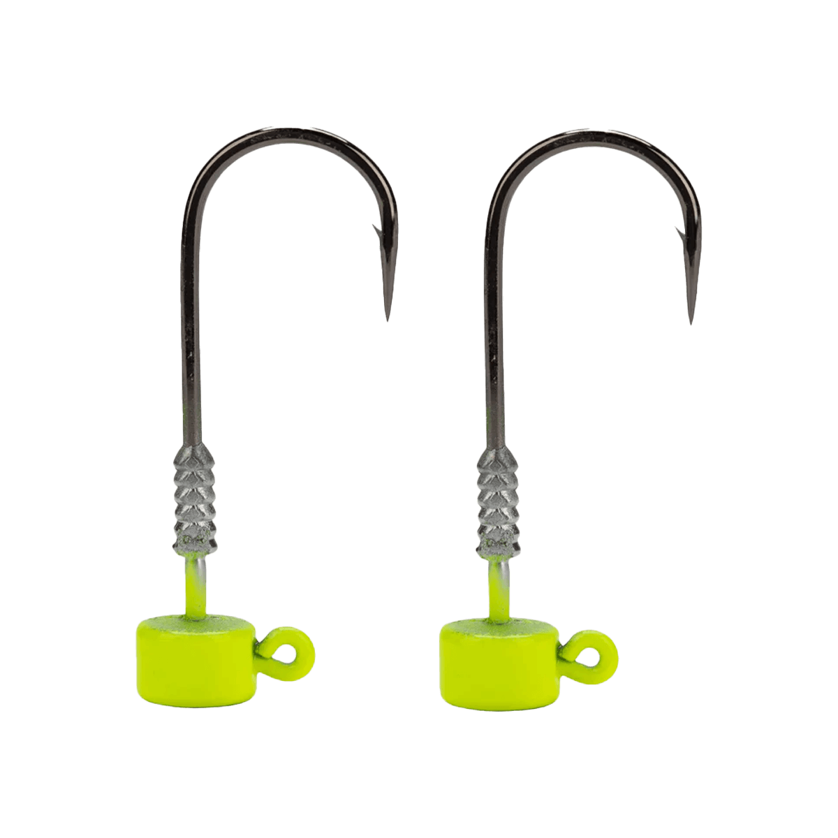 LAKE EFFECT NED JIG HEAD 2.0 HOOK FORGED STEEL - CHARTREUSE 3-32oz