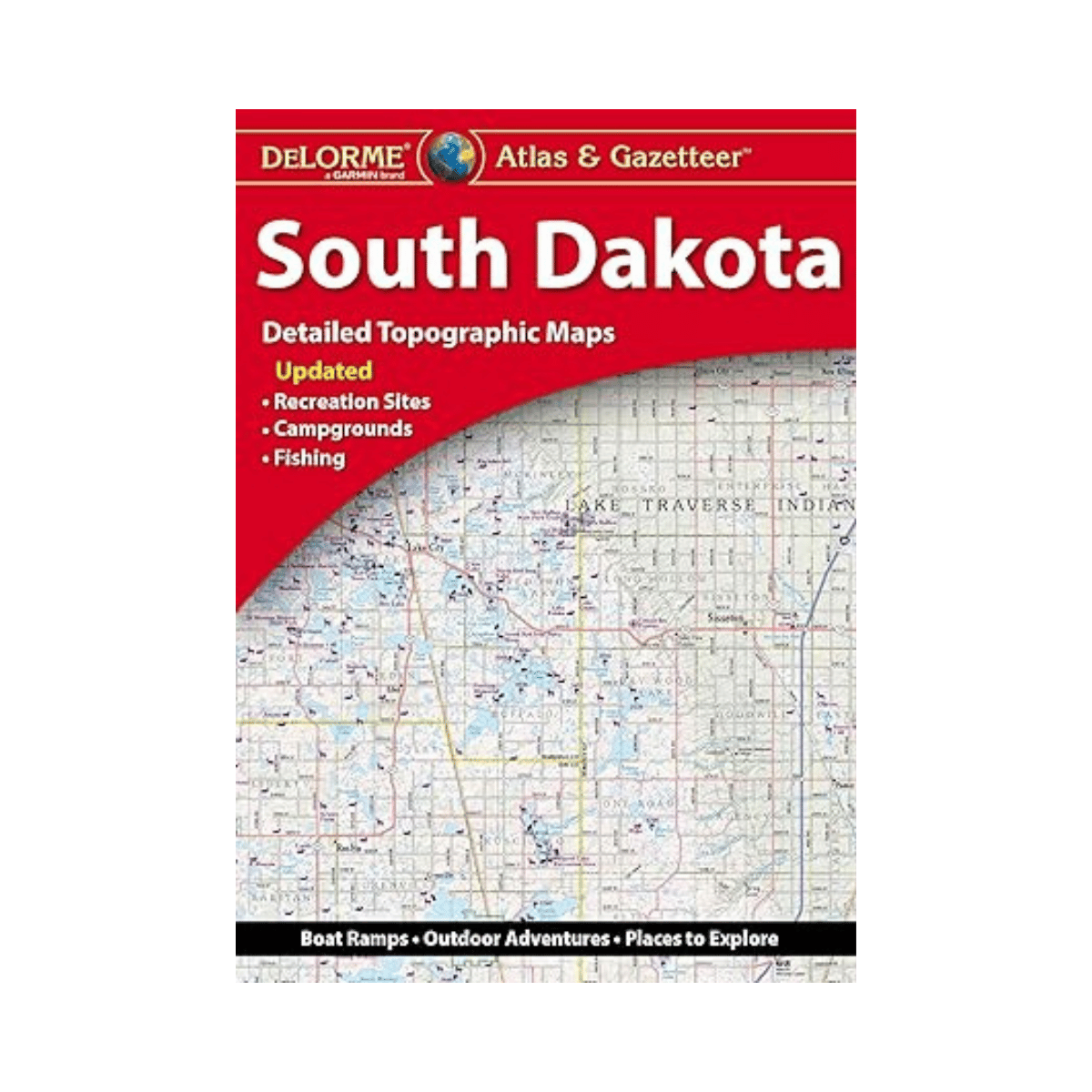 LAKEMAPS / IN-DEPTH DELORME ATLAS & GAZETTEER – SOUTH DAKOTA