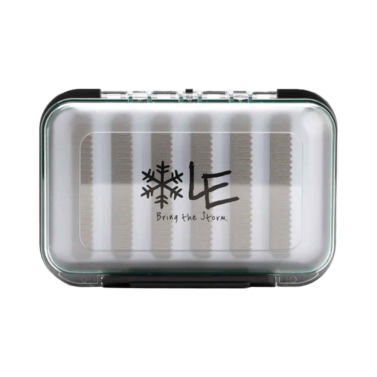 LAKE EFFECT X-TREME ICE JIG BOX - MUDBUG GREEN - TOP VIEW