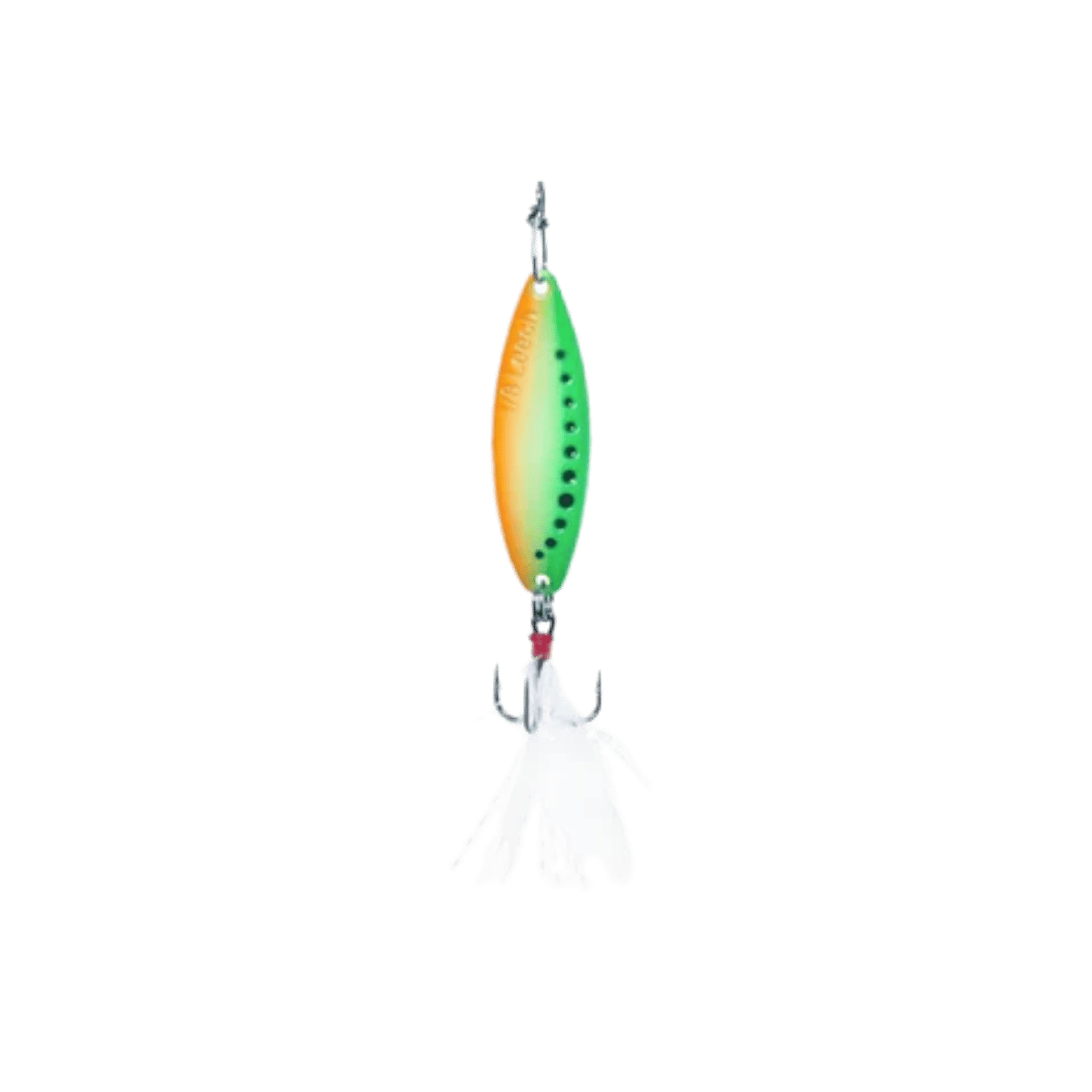 CLAM LEECH FLUTTER SPOON SZ10 - 1/8OZ - GLOW FIRETIGER