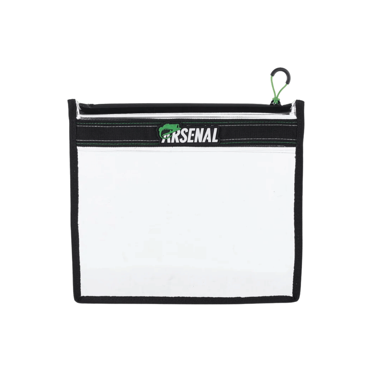 ARSENAL FISHING CORP LEGACY LURE & TACKLE BAG - 15X11 - CLEAR/BLACK/GREEN