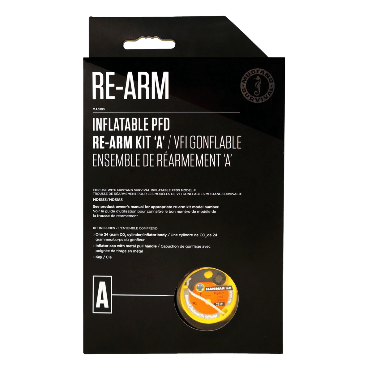 MUSTANG SURVIVAL RE-ARM KIT A - 24 G AUTO-HYDROSTATIC
