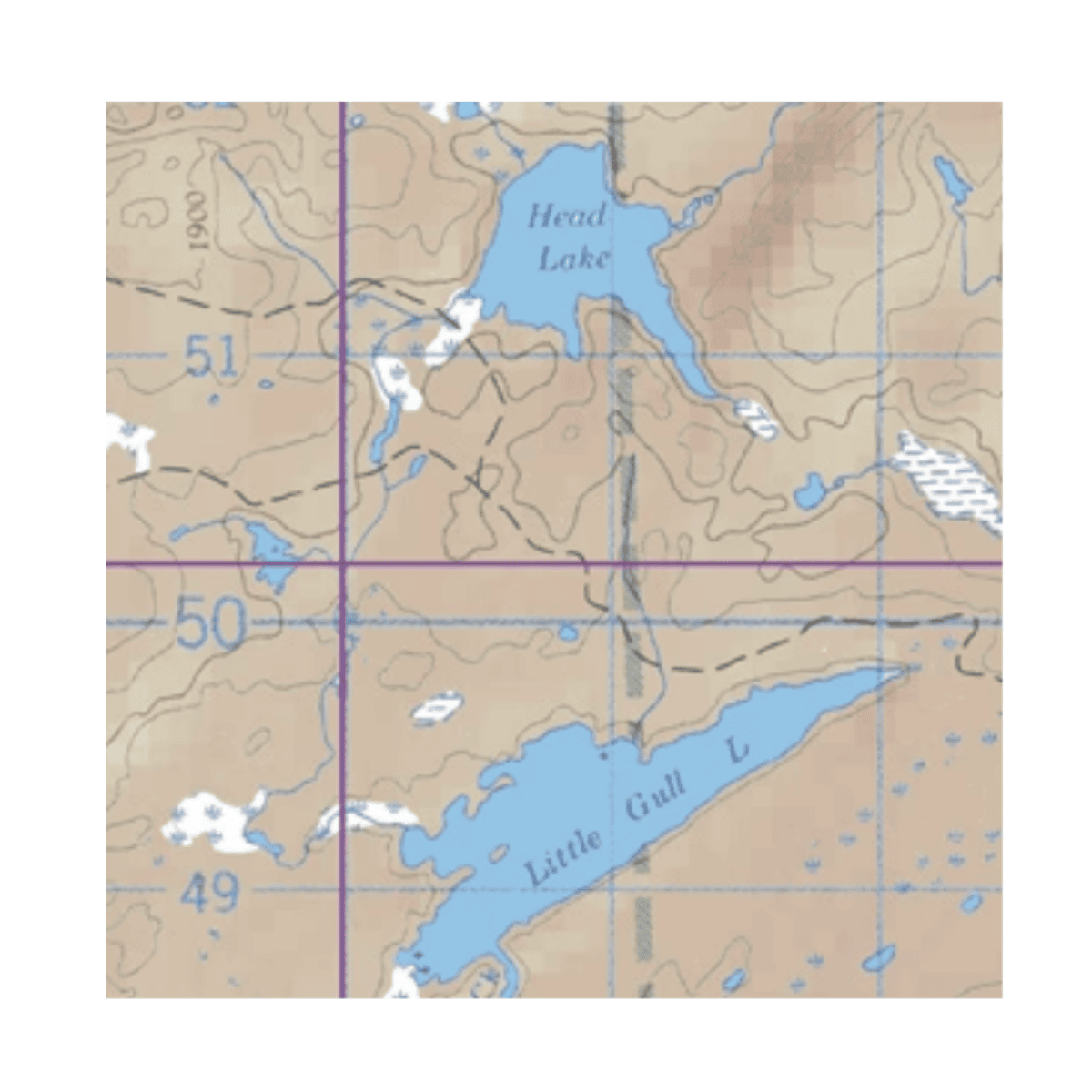 MCKENZIE BWCA MAP #22 - ARROW AND SANDSTONE LAKES