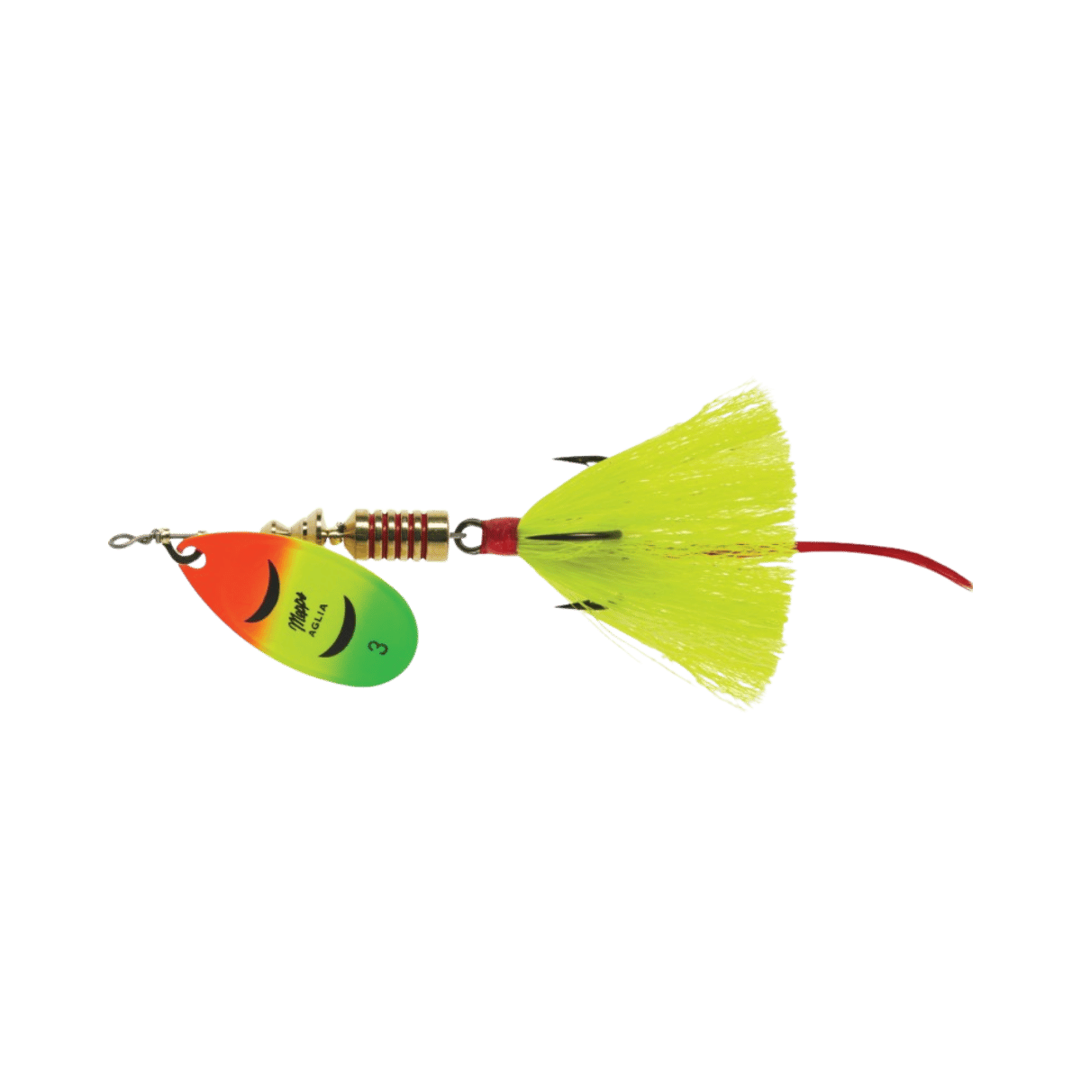 MEPPS AGLIA DRESS 1/4OZ - HOT FIRETIGER YELLOW TAIL