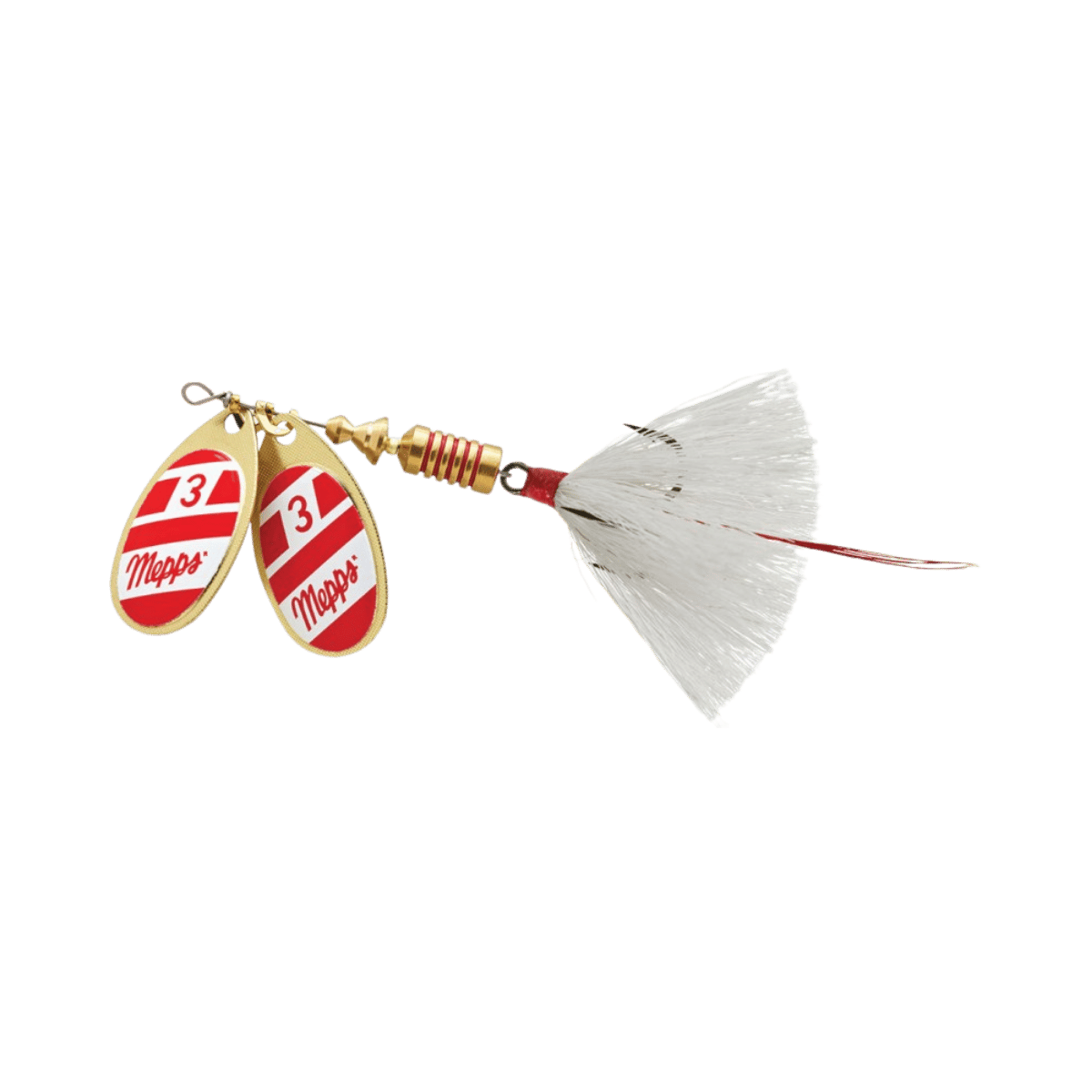 MEPPS DOUBLE BLADE AGLIA 5/16OZ - RED/WHITE/WHITE