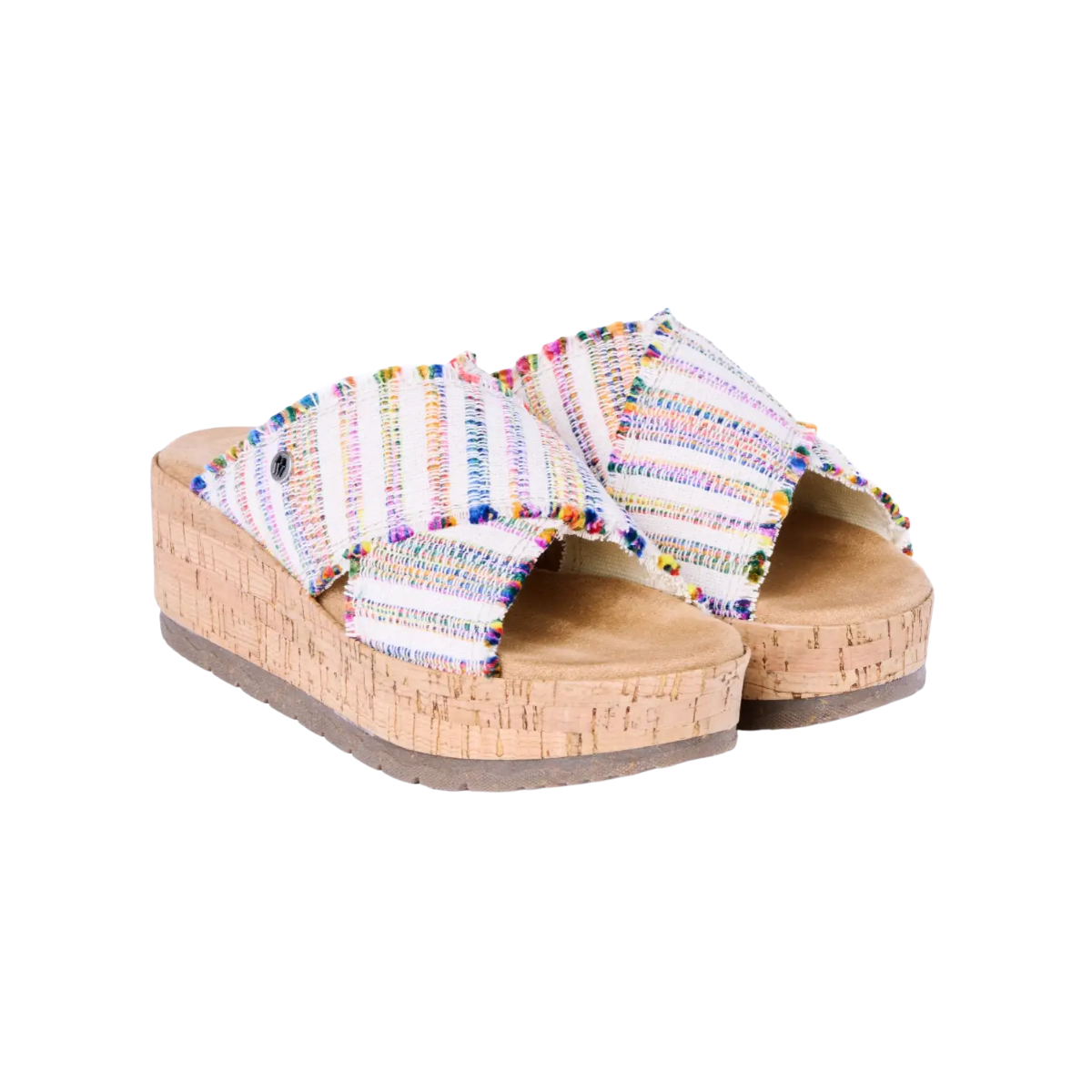 MINNETONKA MOCCASIN WOMENS POSEY SANDAL FIESTA TRIPE