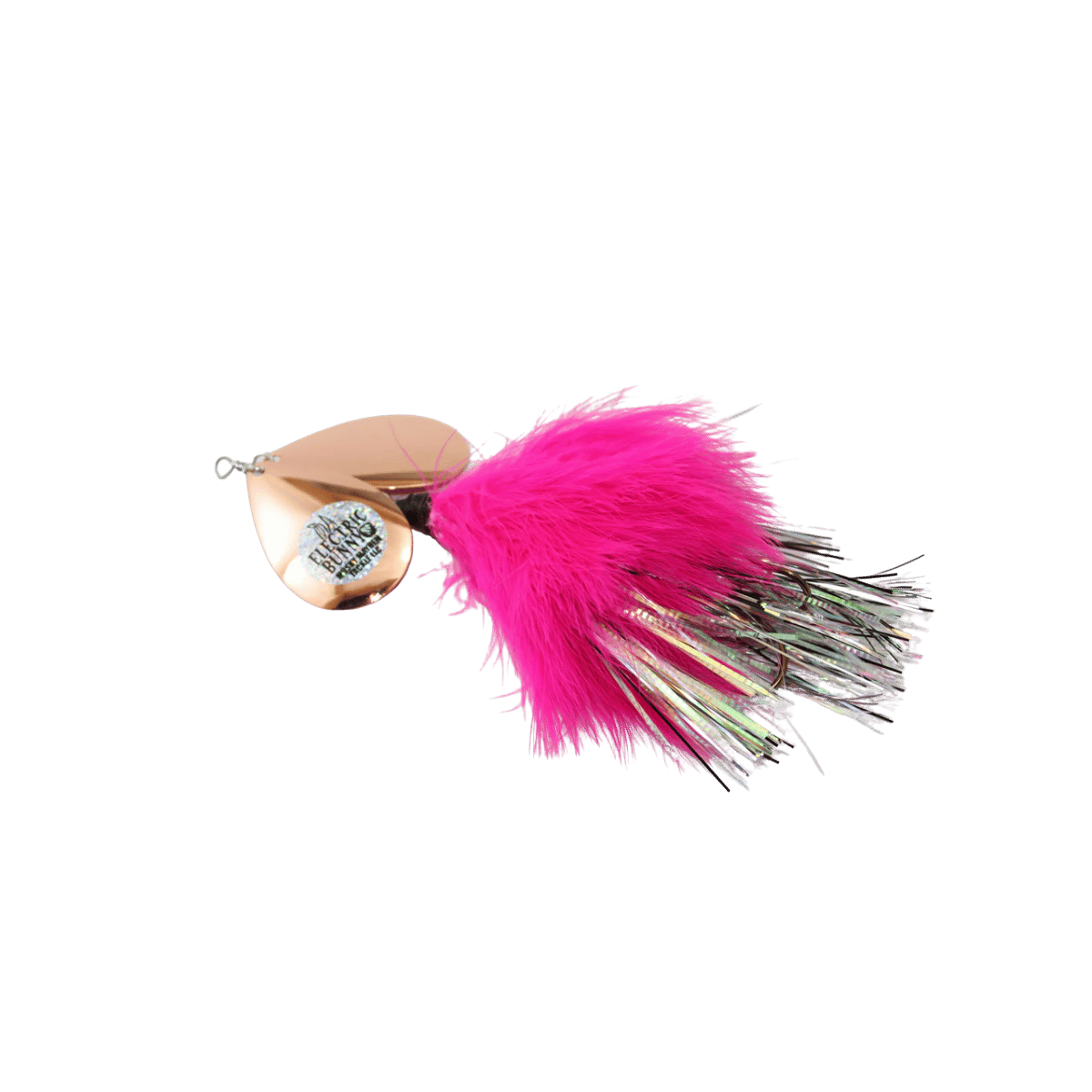 MUSKY MAYHEM TACKLE ELECTRIC BUNNY 9.5IN WHITE_PINK