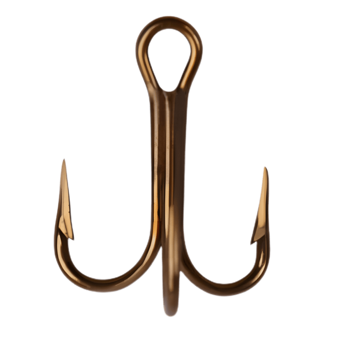 MUSTAD BRONZE TREBLE HOOK 25PK #14 - BRONZE