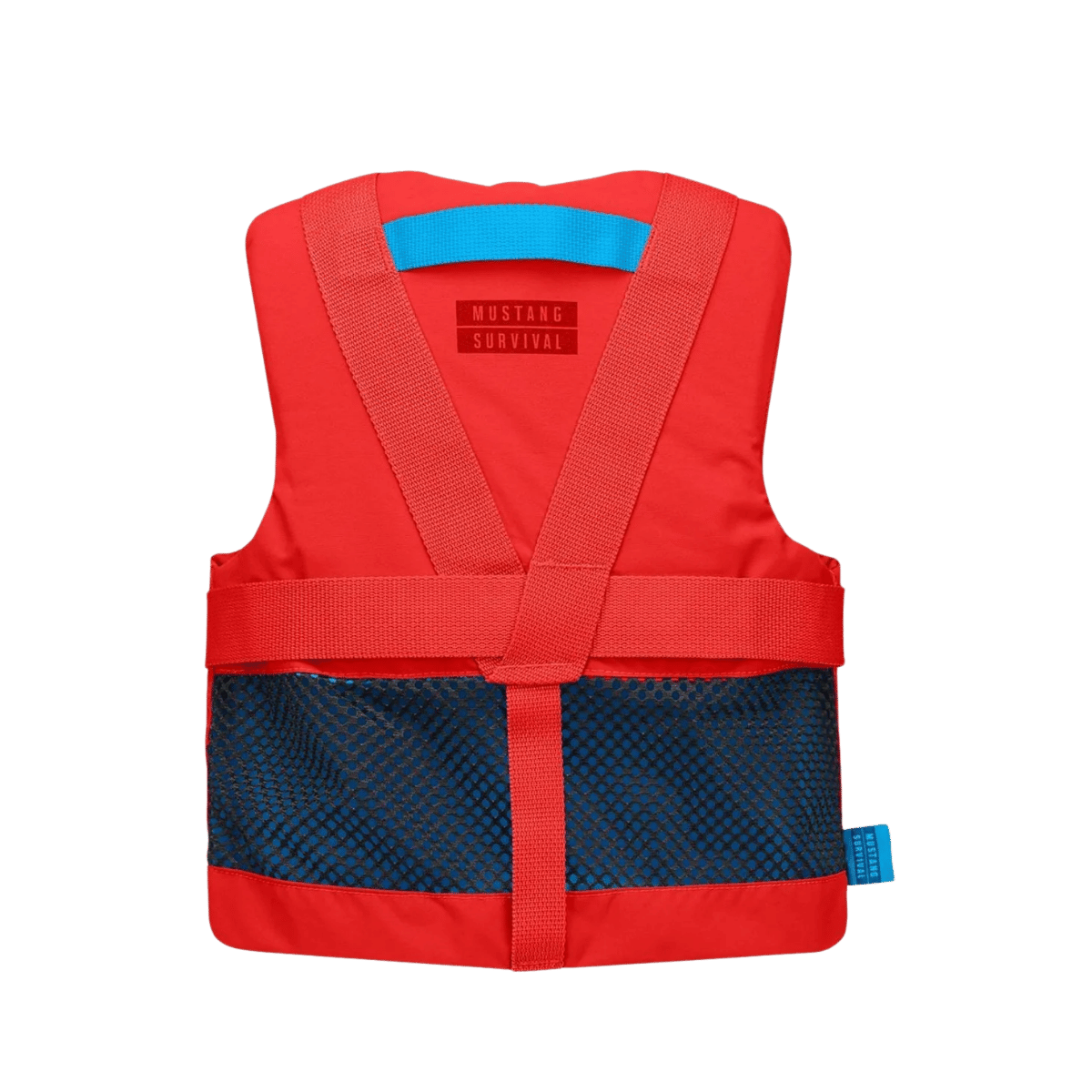 MUSTANG SURVIVAL REV YOUTH FOAM VEST - IMPERIAL RED - BACK VIEW